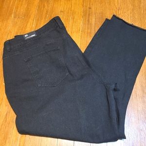 Fashion Nova Distressed black jeans size 2x